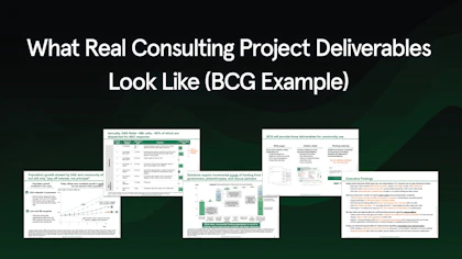 What Real Consulting Deliverables Look Like (BCG Example)