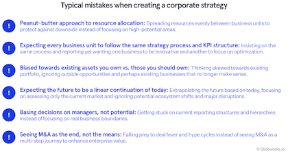 Corporate Strategy Mistakes
