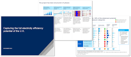 Mckinsey presentation - Capturing the full electricity efficiency potential of the U.K.