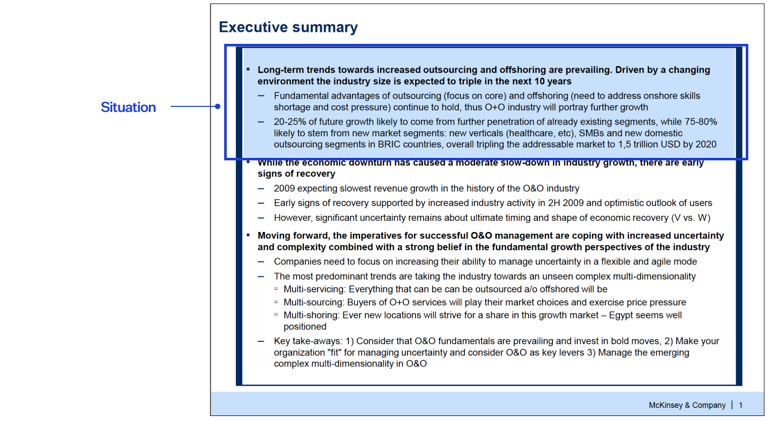 How To Write An Executive Summary Like McKinsey - Slideworks