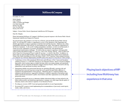 McKinsey's cover letter