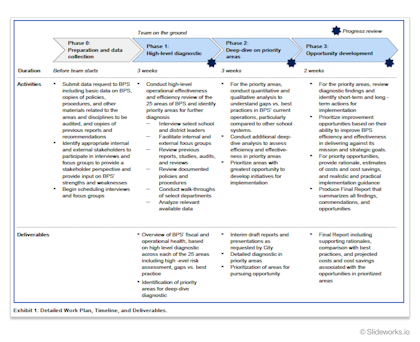 McKinsey's proposed project plan