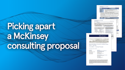 Picking apart a McKinsey consulting proposal