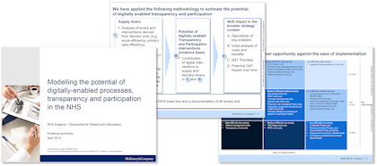 McKinsey pdf presentation - Digitally-enabled processes in the NHS