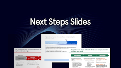 what is a box presentation How to write a Next Steps slide (with Examples and Free Template)