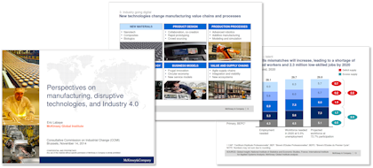 Perspectives on manufacturing, disruptive technologies, and Industry 4.0