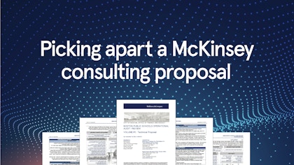 Picking apart a McKinsey consulting proposal