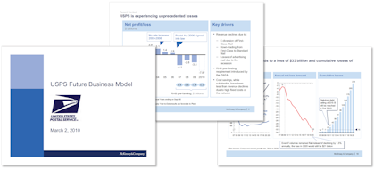 Download McKinsey strategy USPS Future Business Model presentation